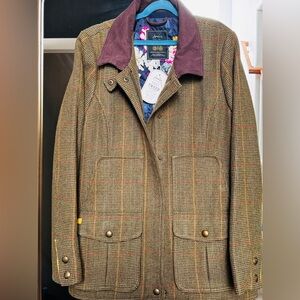 JOULES Field Coat in Mr Toad Green